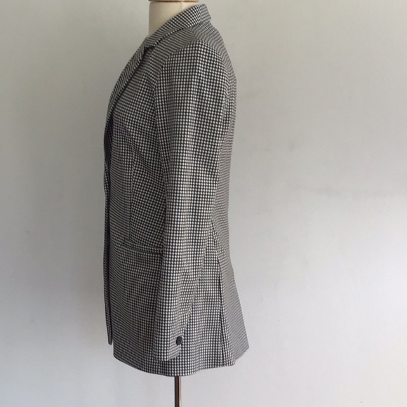 Rachel Zoe black and white checked blazer.  Size 2. Runs big. NWT - Picture 2 of 10